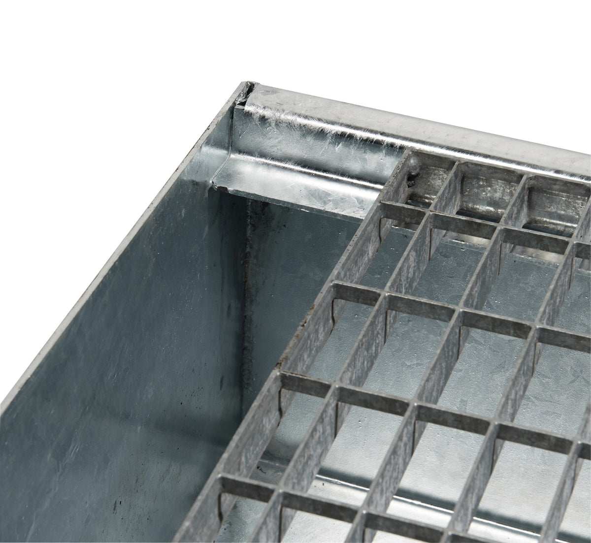 PROMAT Auffangwanne 215 l Stahlblech enzianblau mit Gitterrost – 1200 x 800 x 360 mm