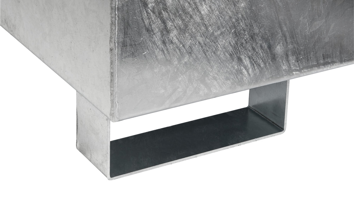 PROMAT Auffangwanne 215 l Stahlblech enzianblau mit Gitterrost – 1200 x 800 x 360 mm