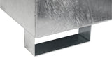 PROMAT Auffangwanne 215 l Stahlblech enzianblau mit Gitterrost – 1200 x 800 x 360 mm