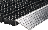 HAMAT Fußmatte Alu-Anlaufkante schwarz/silber PP/Alu 430x750x22 mm für den Außenbereich