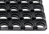 HAMAT B. V. Fußmatte offene Ringe schwarz Gummi 400x600x22 mm für den Außenbereich