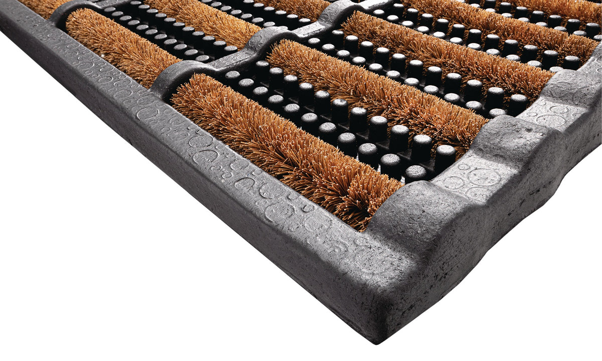 HAMAT Fußmatte schwarz/natur 60% Gummi 40% Kokos 750x450x25 mm
