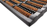 HAMAT Fußmatte schwarz/natur 60% Gummi 40% Kokos 750x450x25 mm