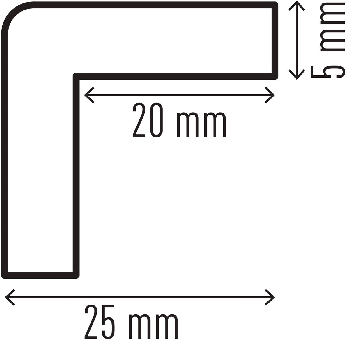DURABLE Eckschutz gelb/schwarz 1000 mm – Magnetisches PU-Schaum Profil Typ C25R
