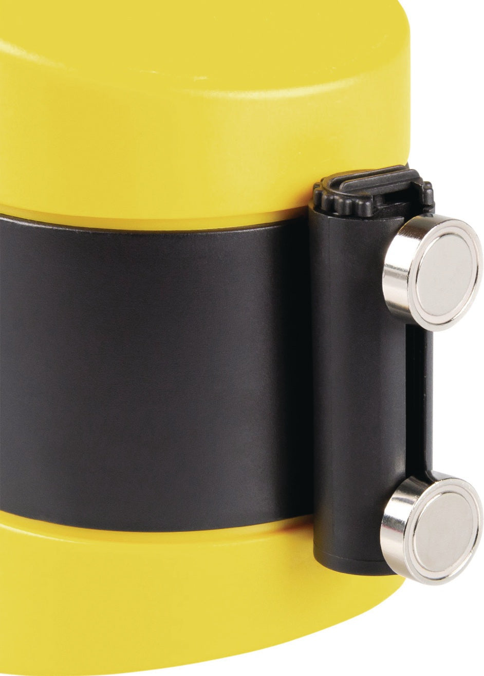EICHNER Gurtkassette gelb 4,6 m mit Fliehkraftbremse – beidseitig magnetisch