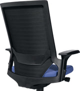 TOPSTAR Bürodrehstuhl mit Autosynchrontechnik, schwarz, Tragfähigkeit 110 kg, höhenverstellbare Armlehnen