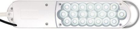 JAKOB MAUL Schreibtischleuchte LED Metall/Kunststoff weiß mit Tischklemme, 380 mm