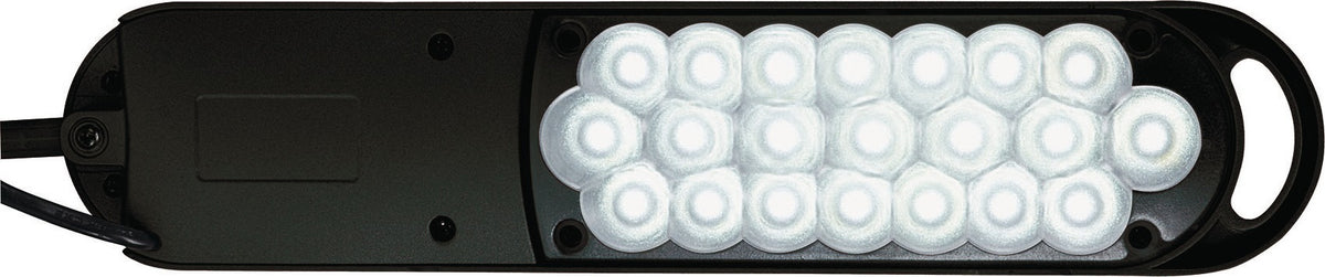JAKOB MAUL Schreibtischleuchte LED Metall/Kunststoff weiß mit Tischklemme, 380 mm
