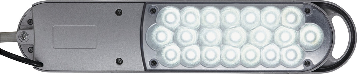 JAKOB MAUL Schreibtischleuchte LED Metall/Kunststoff weiß mit Tischklemme, 380 mm
