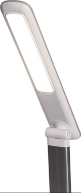 MAUL Schreibtischleuchte LED mit USB-Anschluss, Standfuß, Aluminium/Kunststoff, 425 mm, dimmbar