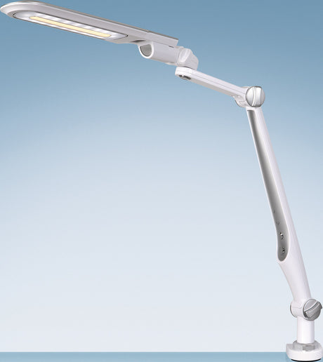 HANSA LED Schreibtischleuchte Multiflex – dimmbar, 3 Lichtfarben, mit Standfuß & Klemme