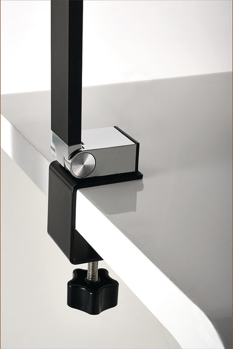 Schreibtischleuchte Alu/Kunststoff schwarz H.720mm mit Tischklemme und LED von ALCO