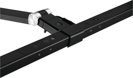Schreibtischleuchte Alu/Kunststoff schwarz H.720mm mit Tischklemme und LED von ALCO