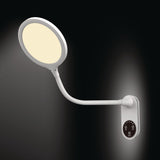 HANSA Schreibtischleuchte Horizon LED mit Standfuß und Wandmontage, 3-Stufen-Dimmer, 9W, warmweiß bis tageslichtweiß