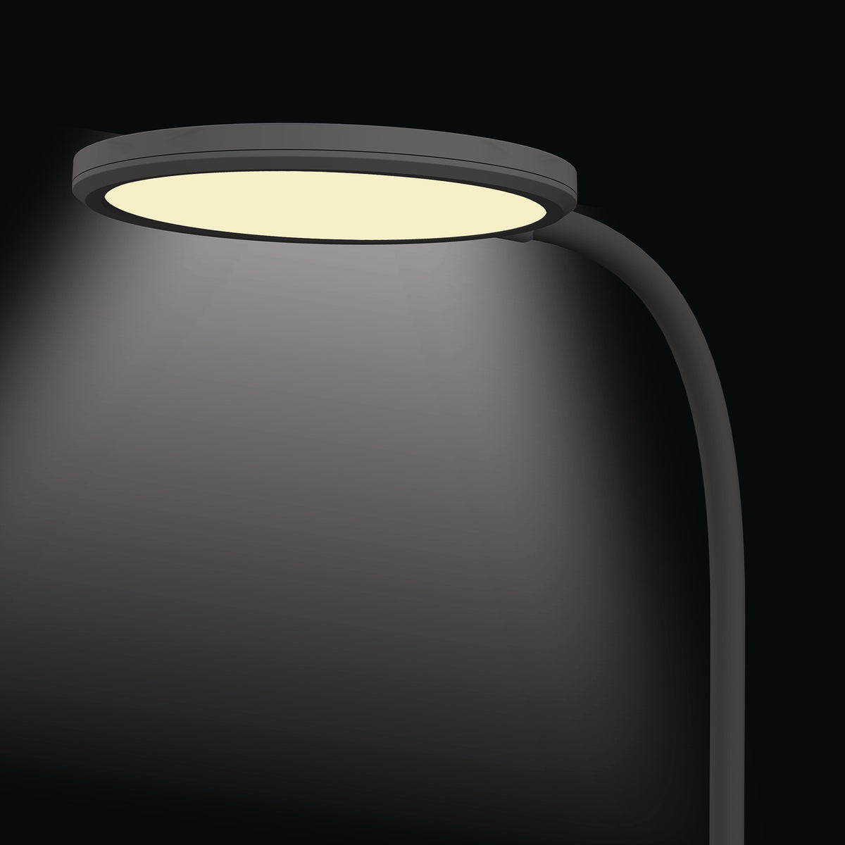 HANSA Schreibtischleuchte Horizon LED mit Standfuß und Wandmontage, 3-Stufen-Dimmer, 9W, warmweiß bis tageslichtweiß