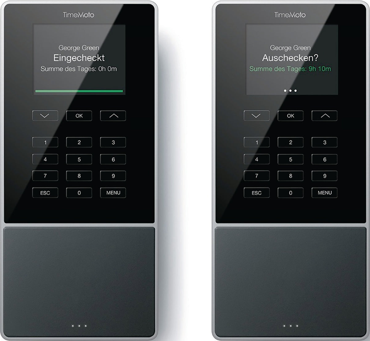 TIMEMOTO Zeiterfassungssystem TM-616 mit RFID-Scanner für bis zu 200 Mitarbeiter