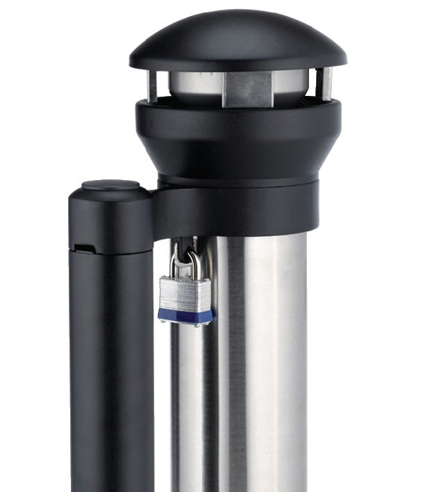 RUBBERMAID Standascher D394xH1000mm Edelstahl rund – wetterfester Ascher für Außenbereiche