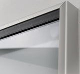 WSM Schiebetürschaukasten 8 x DIN A4, Aluminium, eckiger Rahmen, für Innenbereich, B920xH674mm