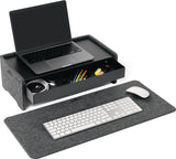 DURABLE Monitorständer höhenverstellbar anthrazit B496xH162mm – ergonomisch für Monitor & Laptop