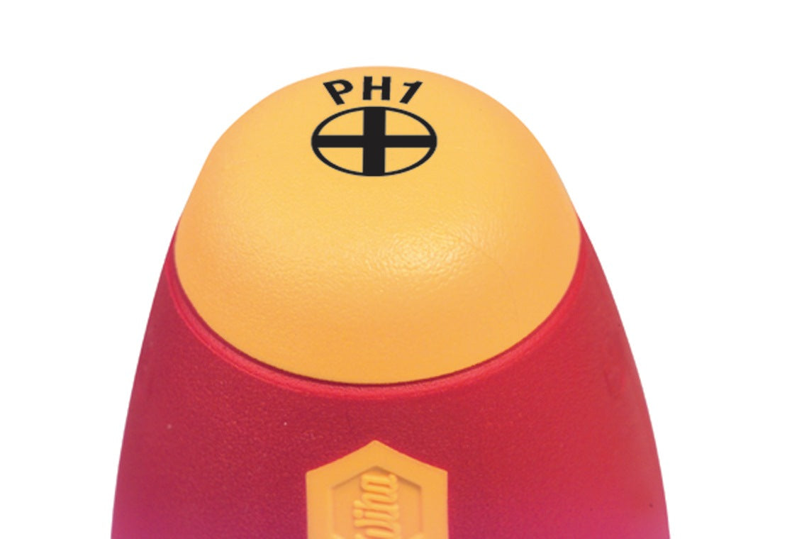 WIHA Schraubendreher 3211 slimFix PH 1 VDE isoliert, 80 mm Klinge