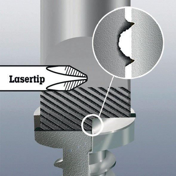 WERA Schlitzschraubendreher 334 mit Lasertip-Spitze, 5 mm Klinge, 2K-Griff, 100 mm