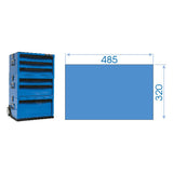 KING TONY Profi-Werkzeuge - Schaumplatte EVAWAVE mit Zangen - 8 tlg. 945008GPE