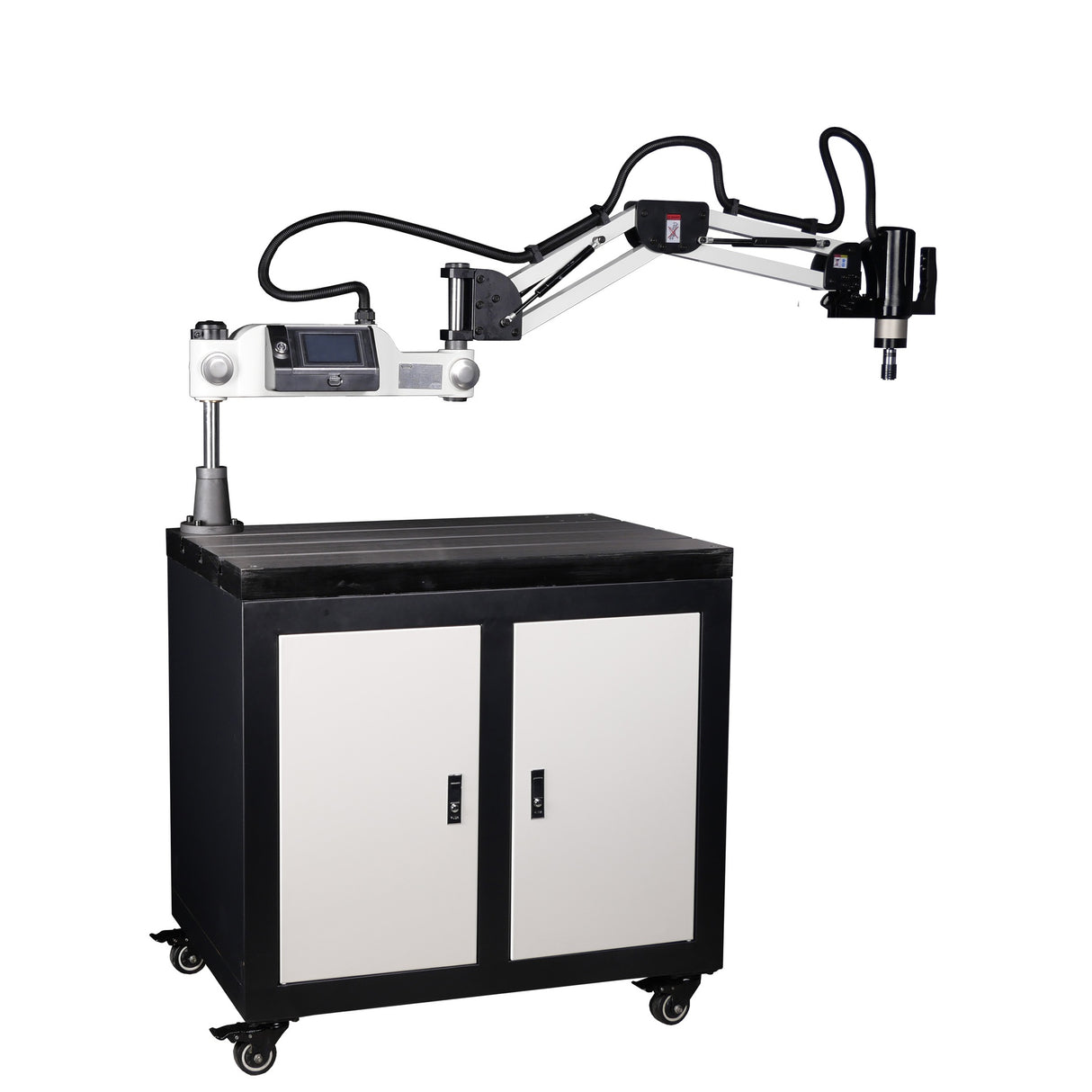 Cowley Elektrische Gewindeschneidmaschine mit ausziehbarem Arm – M3-M16, 1500mm Arbeitsradius, HD-Touchscreen & Servomotor - TME16T