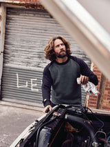 TERRATREND Sweatshirt Job dunkelgrau/schwarz Gr. M – Arbeitspullover mit Rundhalsausschnitt