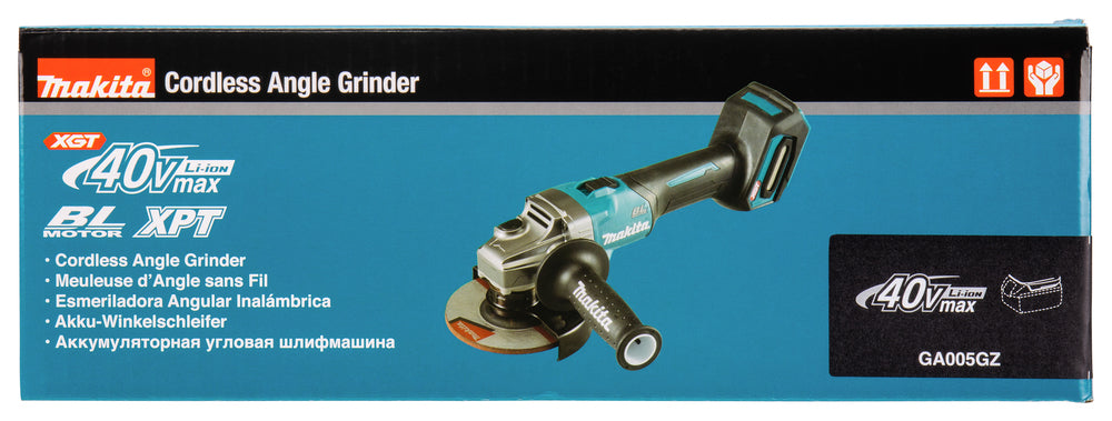 Makita Akku-Winkelschleifer – 40V max., Solo (ohne Akku & Ladegerät) - GA005GZ