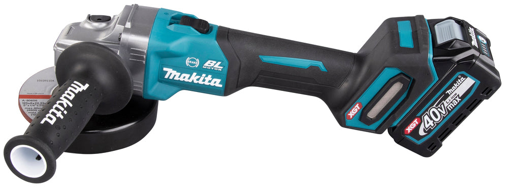 Makita Akku-Winkelschleifer – 40V max., inkl. MAKPAC, Ladegerät & 2x 4,0 Ah Akkus - GA005GM201