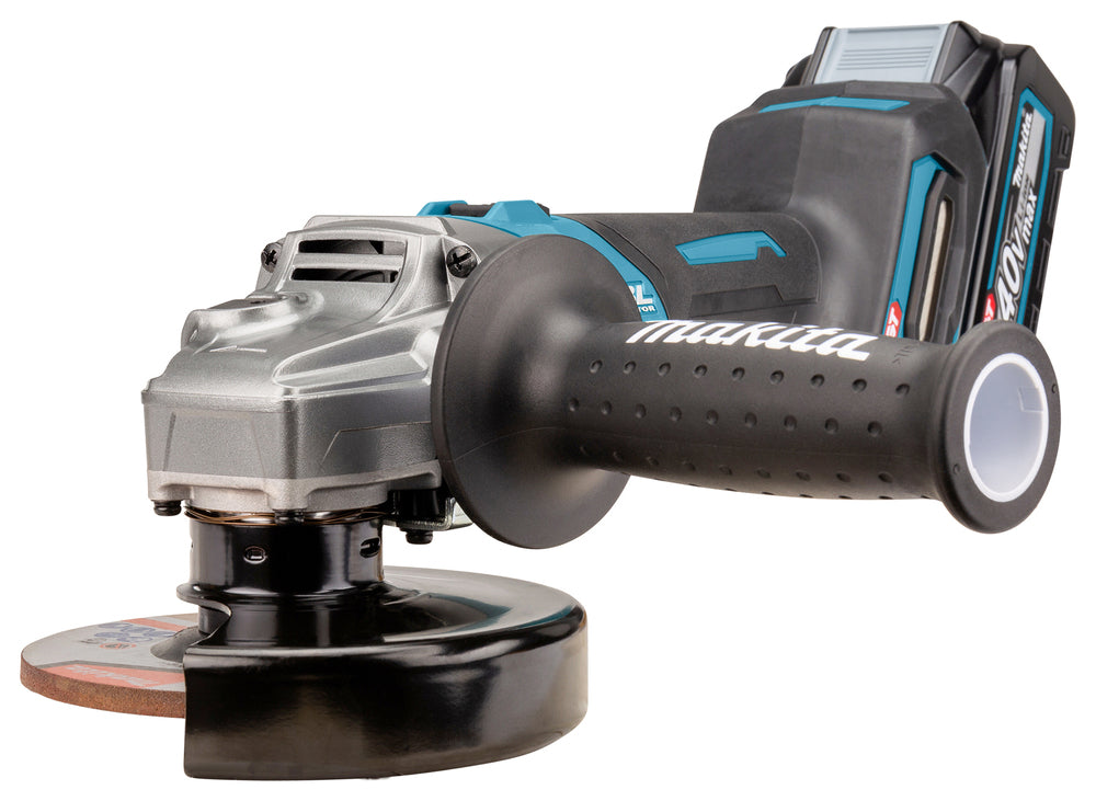 Makita Akku-Winkelschleifer – 40V max., inkl. MAKPAC, Ladegerät & 2x 4,0 Ah Akkus - GA008GM201