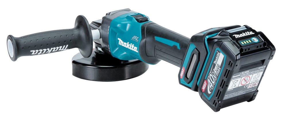 Makita Akku-Winkelschleifer – 40V max., inkl. MAKPAC, Ladegerät & 2x 4,0 Ah Akkus - GA008GM201