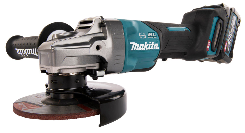 Makita Akku-Winkelschleifer – 40V max., inkl. MAKPAC, Ladegerät & 2x 4,0 Ah Akkus - GA013GM201