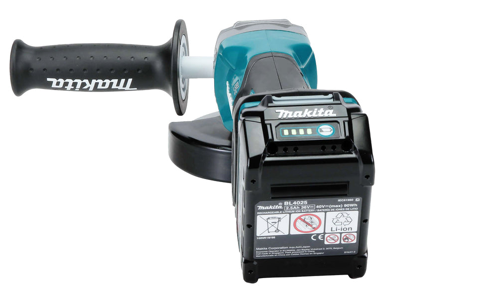 Makita Akku-Winkelschleifer – 40V max., inkl. MAKPAC, Ladegerät & 2x 4,0 Ah Akkus - GA013GM201