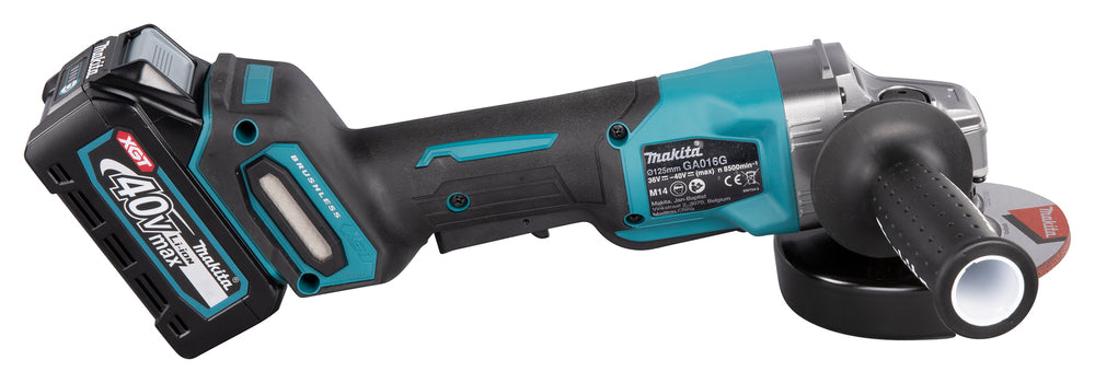 Makita Akku-Winkelschleifer – 40V max., inkl. MAKPAC, Ladegerät & 2x 4,0 Ah Akku - GA016GM201