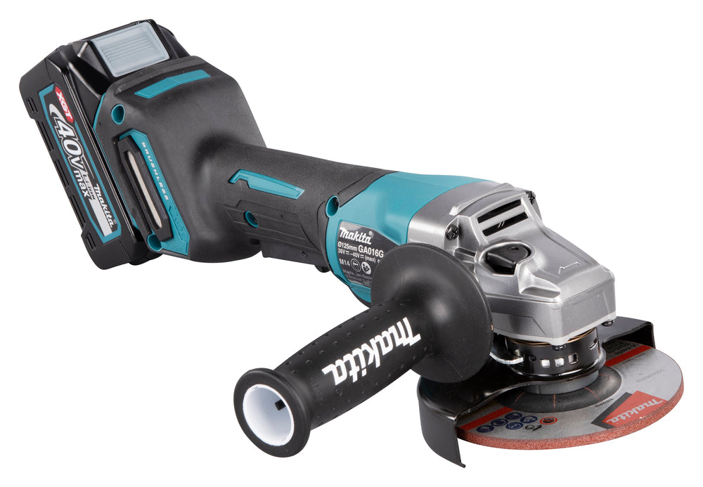 Makita Akku-Winkelschleifer – 40V max., inkl. MAKPAC, Ladegerät & 2x 4,0 Ah Akku - GA016GM201
