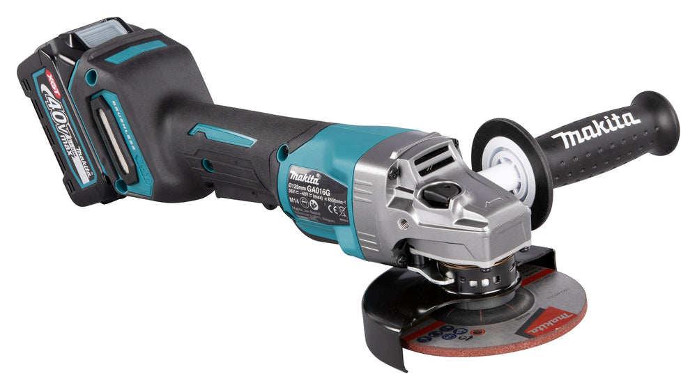 Makita Akku-Winkelschleifer – 40V max., inkl. MAKPAC, Ladegerät & 2x 4,0 Ah Akku - GA016GM201