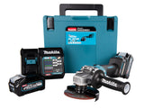 Makita Akku-Winkelschleifer – 40V max., inkl. Ladegerät & 2x Akku BL4040 4,0 Ah - GA023GM201