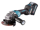 Makita Akku-Winkelschleifer – 40V max., inkl. Ladegerät & 2x Akku BL4040 4,0 Ah - GA023GM201