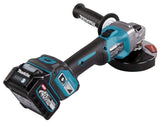 Makita Akku-Winkelschleifer – 40V max., inkl. Ladegerät & 2x Akku BL4040 4,0 Ah - GA023GM201