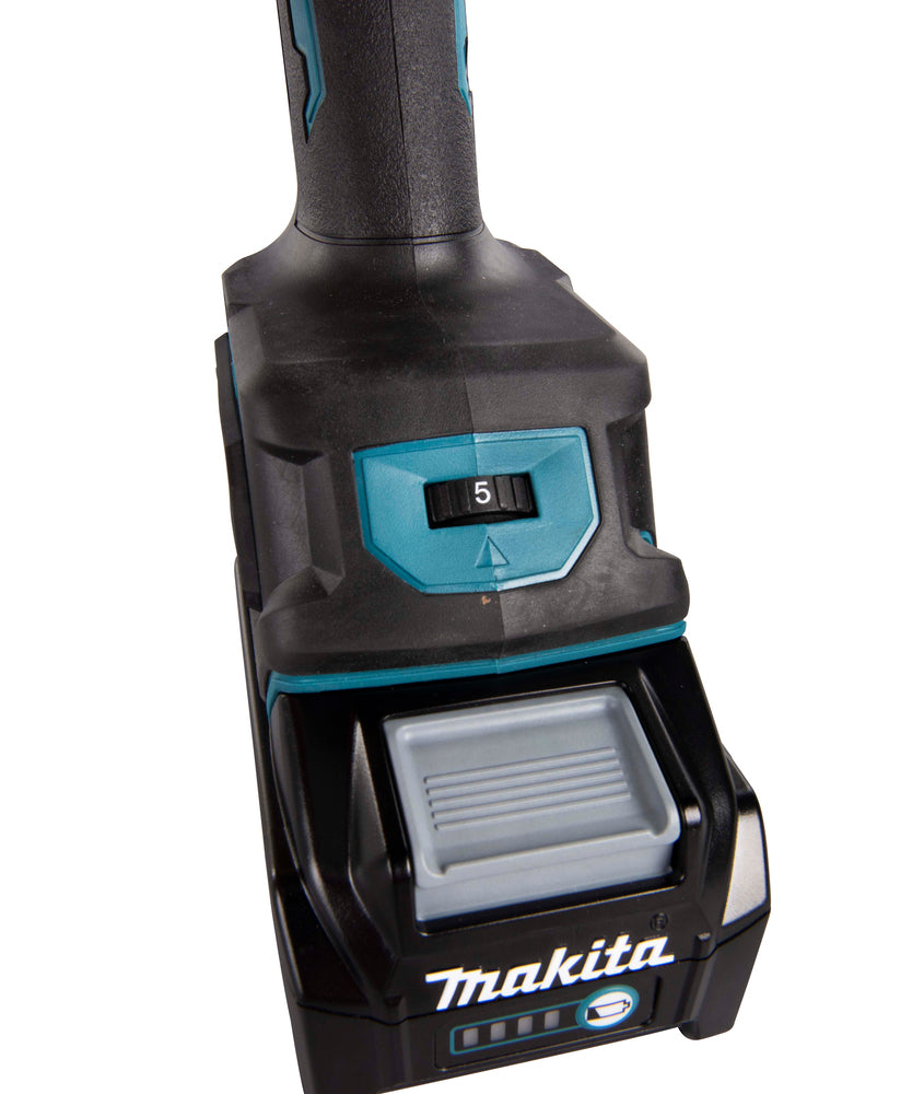 Makita Akku-Winkelschleifer – 40V max., inkl. Ladegerät & 2x Akku BL4040 4,0 Ah - GA023GM201