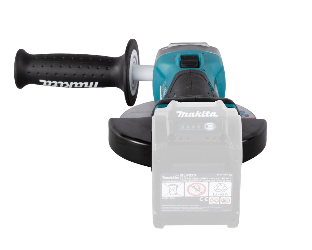 Makita Akku-Winkelschleifer – 40V max., mit Schiebeschalter, AFT & XPT - GA035GZ