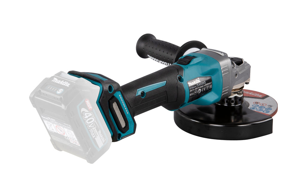 Makita Akku-Winkelschleifer – 40V max., mit Schiebeschalter, AFT & XPT - GA035GZ