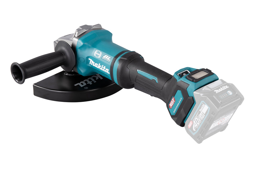 Makita Akku-Winkelschleifer – 40V max., 230 mm Scheiben, mit AWS, AFT & XPT - GA038GZ