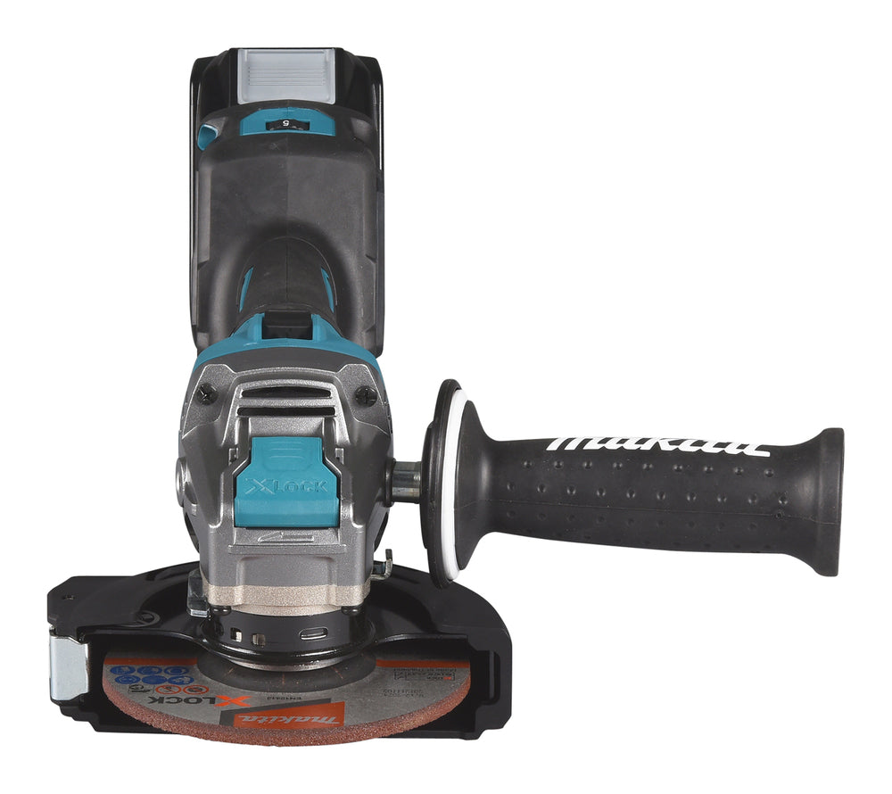 Makita Akku-Winkelschleifer – 40V max., 125 mm Scheiben, mit X-LOCK, AFT & AWS - GA041GM201