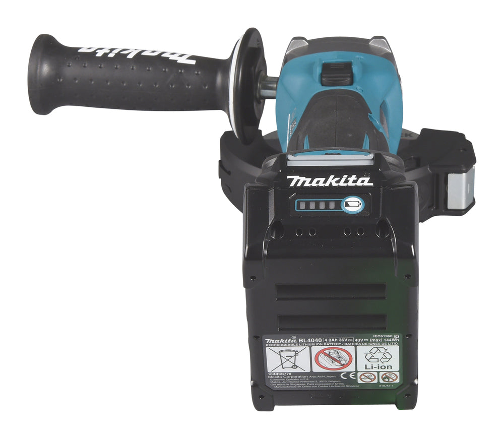 Makita Akku-Winkelschleifer – 40V max., 125 mm Scheiben, mit X-LOCK, AFT & AWS - GA041GM201