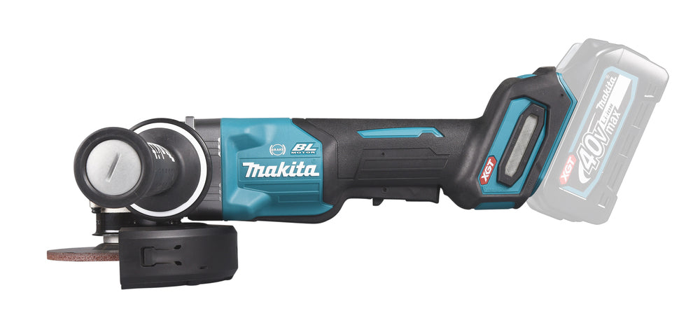Makita Akku-Winkelschleifer – 40V max., 125 mm Scheiben, mit AFT, X-LOCK & Motorbremse - GA047GZ