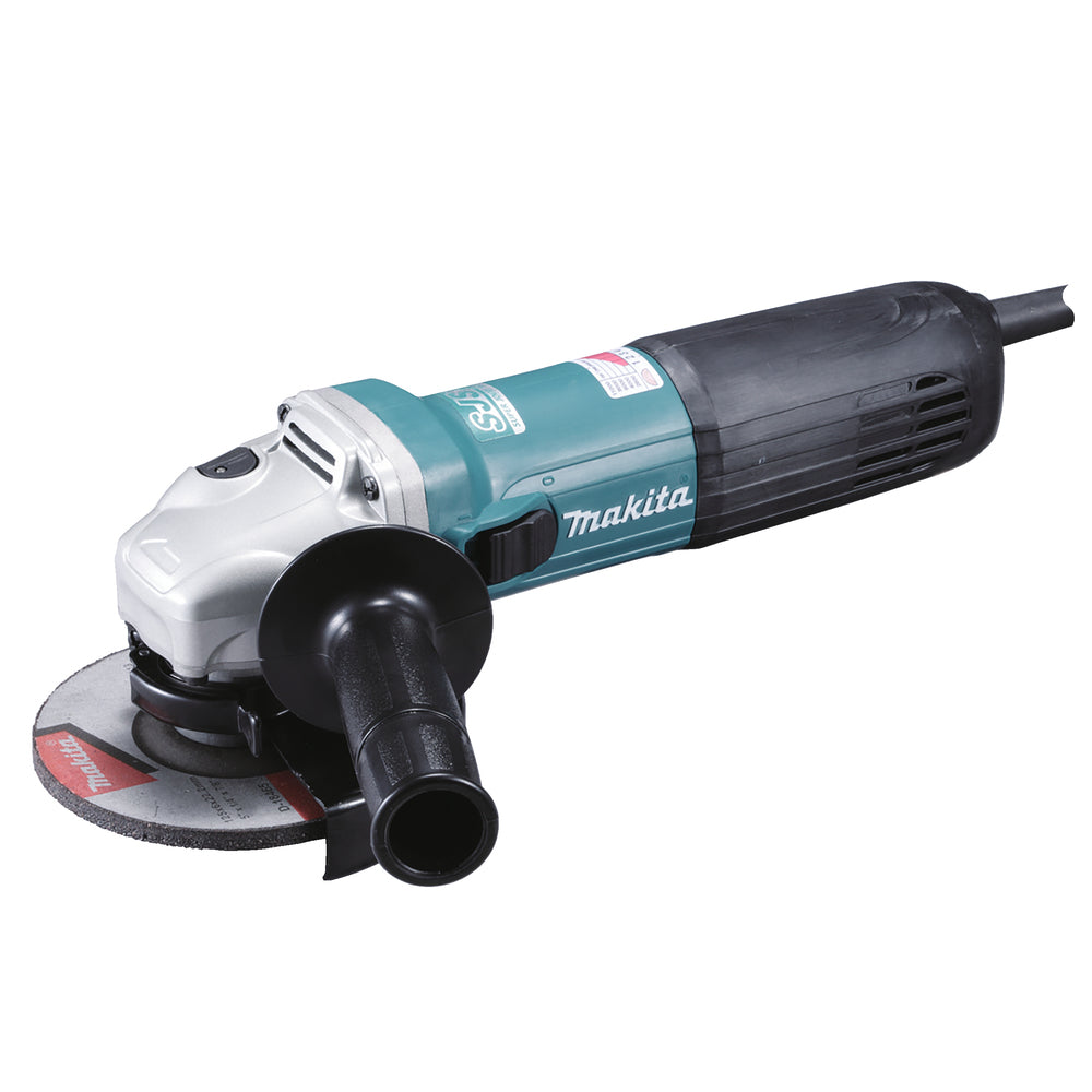 Makita Winkelschleifer – 1.400 W, 125 mm Scheiben, mit SJS II, AVT & variabler Drehzahl - GA5040CZ1