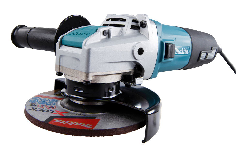 Makita Winkelschleifer – 1.400 W, 125 mm Scheiben, mit X-LOCK & SJS - GA5080RX02