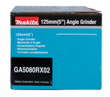 Makita Winkelschleifer – 1.400 W, 125 mm Scheiben, mit X-LOCK & SJS - GA5080RX02